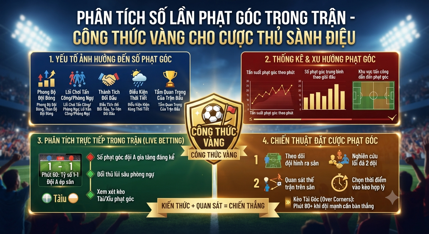 số lần phạt góc trong trận